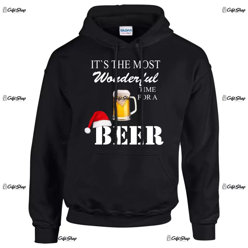 It`s the most wonderful time for a beer, hanorac cu mesaj